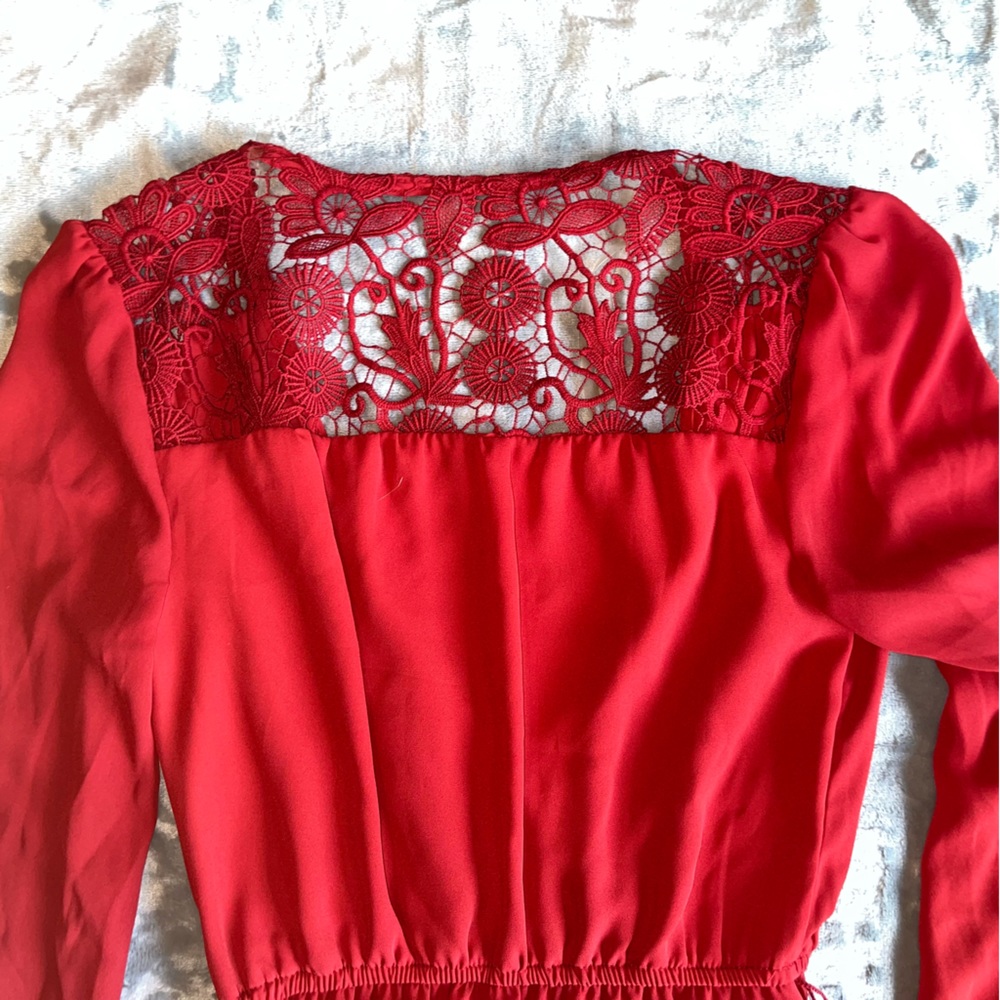 Deep Red Dress - Picture 2 of 4